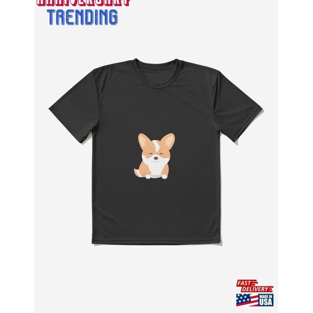 Cute Corgi Active Tshirt Unisex